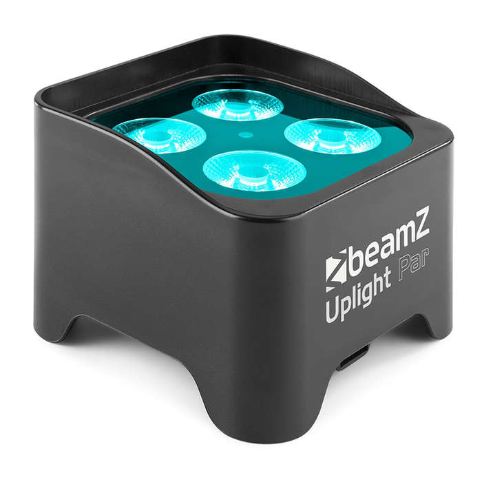 BEAMZ BBP90 LED BATTERY UPLIGHT PAR IP20 4x 4W RGBUV