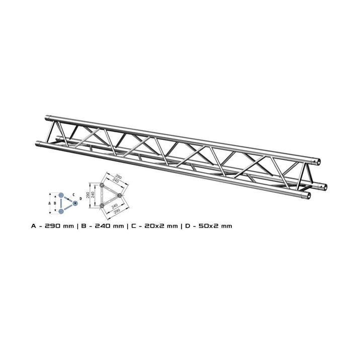 ALUSTAGE W.AL33350 TRIO 290 3.5M TRUSS