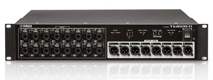 YAMAHA Tio1608-D Dante-Equipped I/O Rack