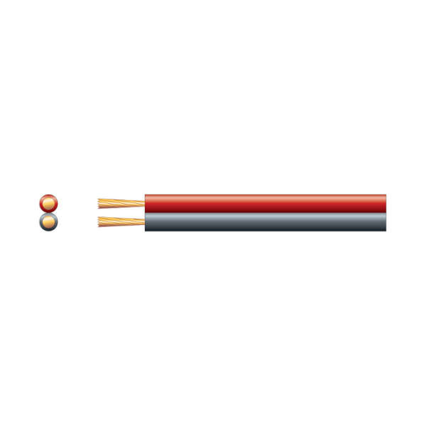 Filo SPEAKER CABLE 4.0MM  RED/BLACK 100M