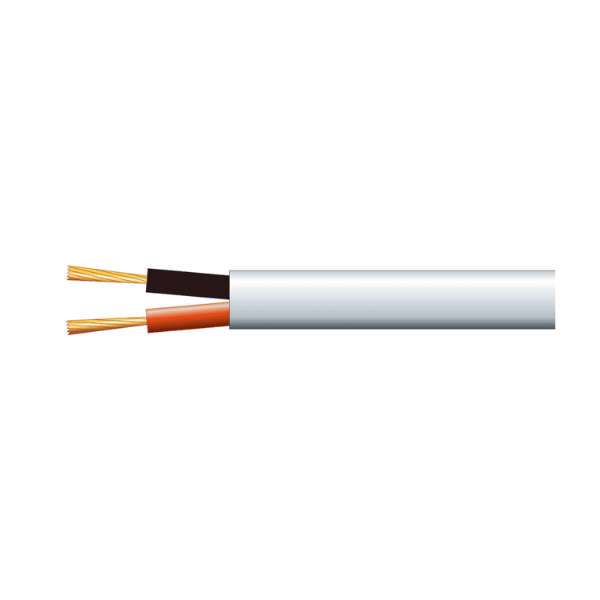 Filo SPEAKER CABLE 1.0MM ROUND WHITE