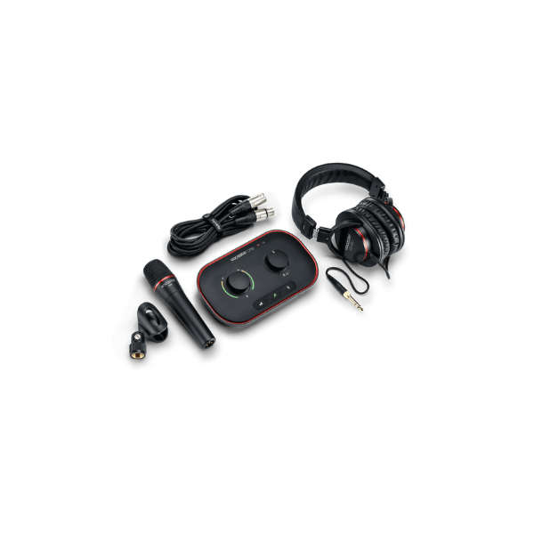 Focusrite Vocaster One Studio USB-C Podcasting Audio Interface Bundle