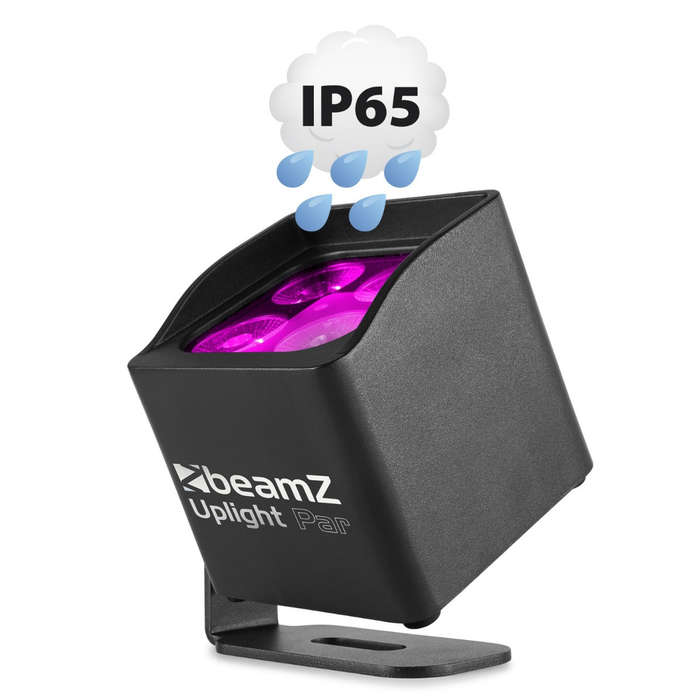 Beamz BBP44 Mini Battery Powered 4x4w LED Uplight IP65 : RGBW