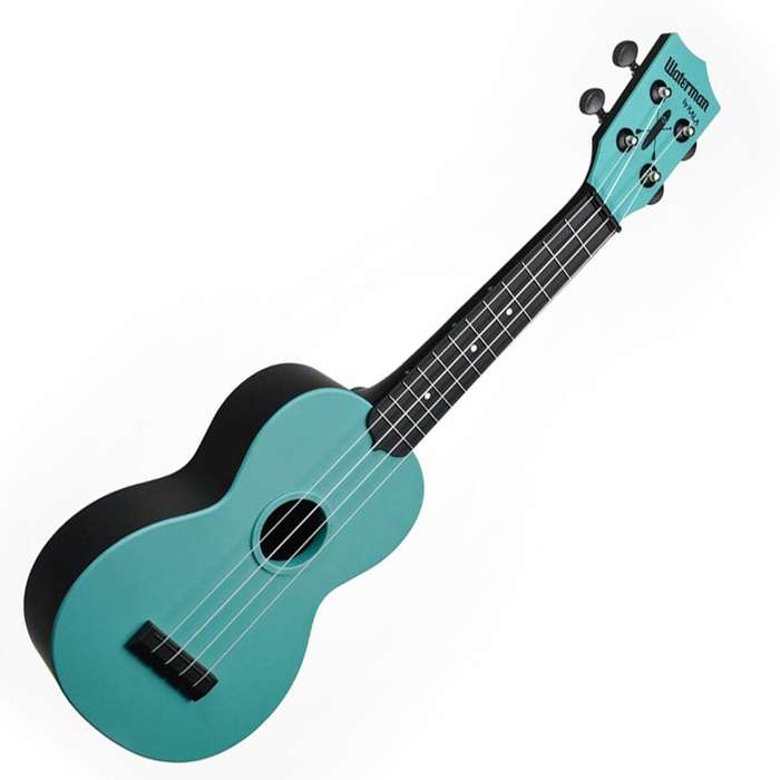 Kala SWGBL Waterman Soprano Ukulele - Glow-in-the-dark Blue