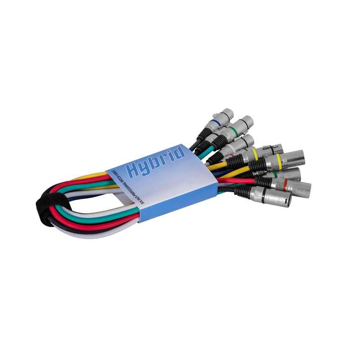 Hybrid Six Pack XLR Male - XLR Female 1m