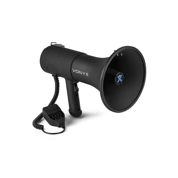 VONYX MEG075 MEGAPHONE 75W WITH RECORD SIREN USB BT