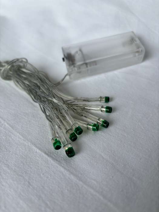Battery lights - Turquoise 2m