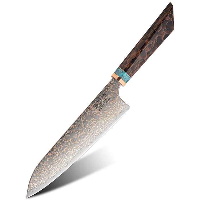 ANJIN SAMA Premium Copper Damascus Damascus Chef knife - DMS-512B