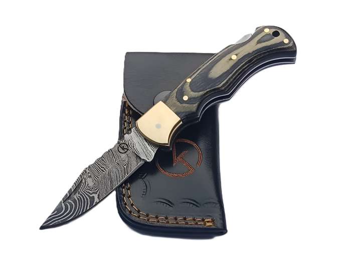 Handmade Damascus Folder - SCZ-952B