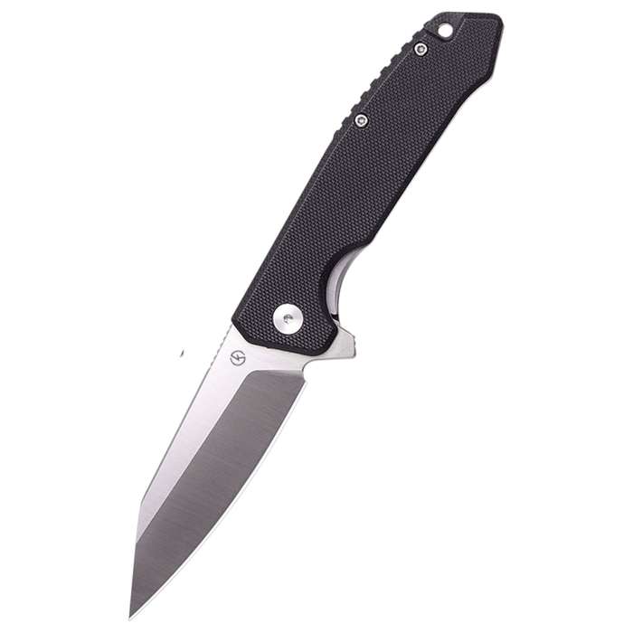 Koch - Liner Lock D2 Blade, G10 Handle Folding Knife Black - QY16022B