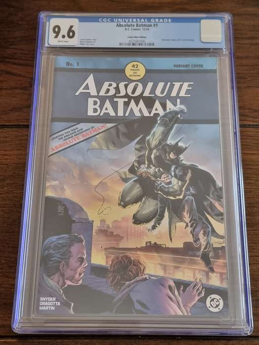 Absolute Batman 1, Comic Mint Edition, Detective 27 Homage, CGC 9.6