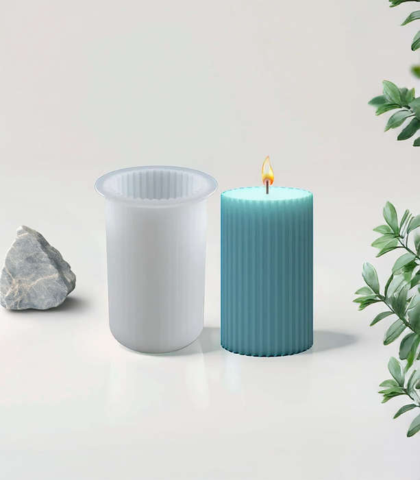 Silicone Candle Mould - Cylinder Shaped