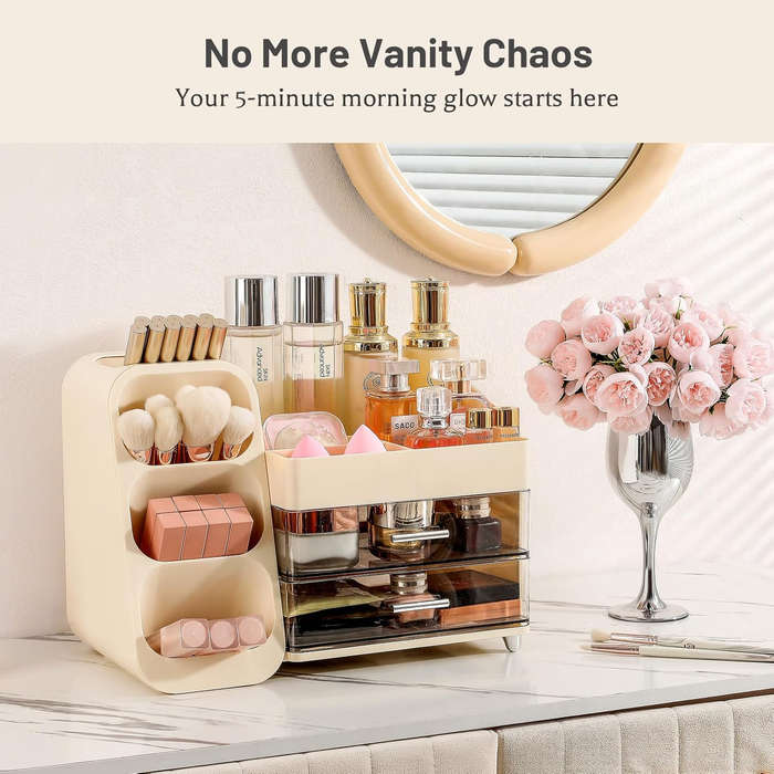 Makeup Organizer with Drawers  Cosmetic Storage for Bathroom SA