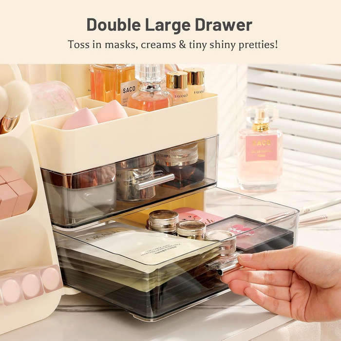 Makeup Organizer with Drawers  Cosmetic Storage for Bathroom SA