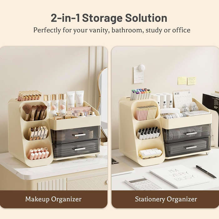 Makeup Organizer with Drawers  Cosmetic Storage for Bathroom SA