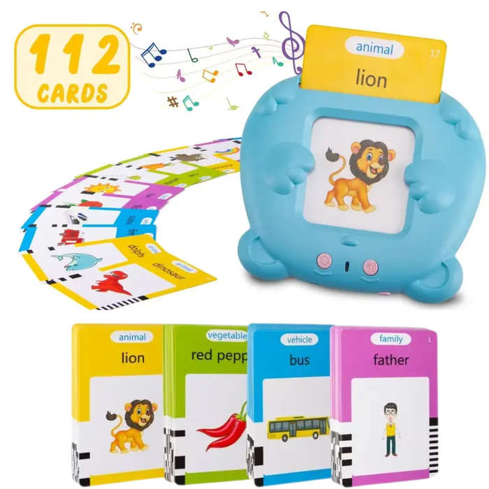 Montessori Educational Kids Children Talking Reading Machine Flash Cards