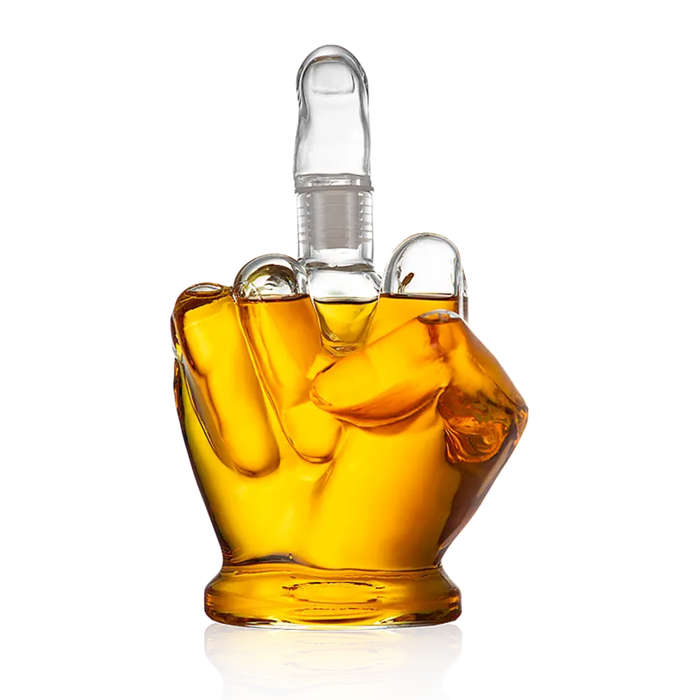 Middle Finger Whiskey Decanter  Set 2 Liquor Glasses South Africa