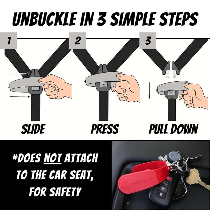 Car Seat Buckle Release Tool | Easy & Safe Unbuckling For Kids