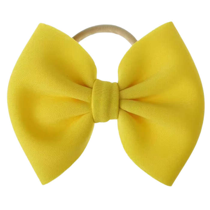 Baby Elastic Bow Headband Set | Soft Velvet Pack of 3