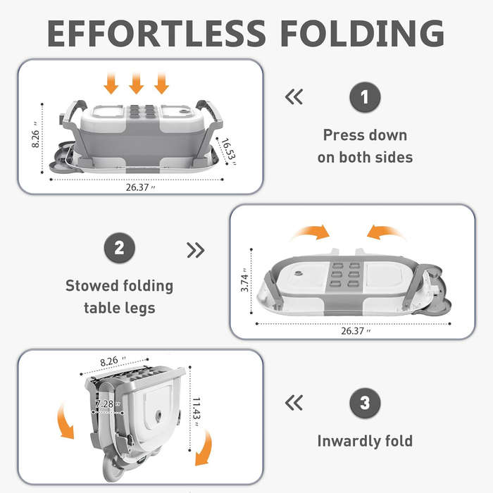 Collapsible Baby Bathtub With Thermometer | Foldable, Portable & Safe