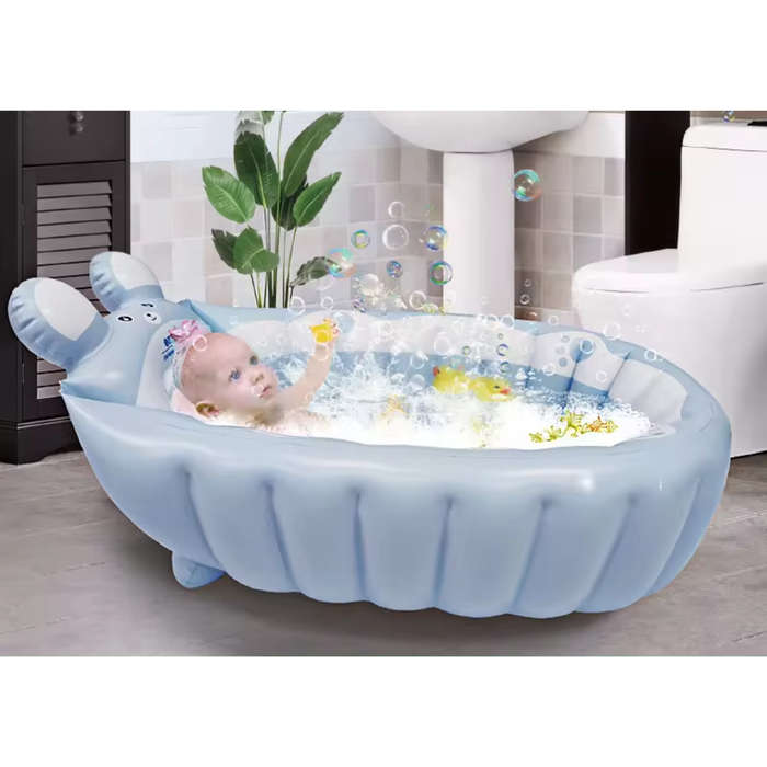 Inflatable Foldable Baby Bath Tub | Portable Tub Outdoor Pool Toddlers