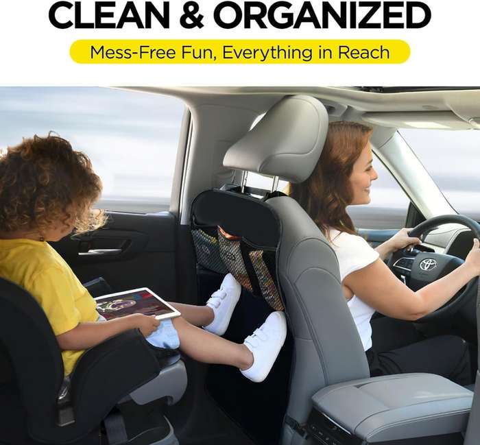 Kick Mat Car Seat Back Protector | Back Seat Cover for Kids