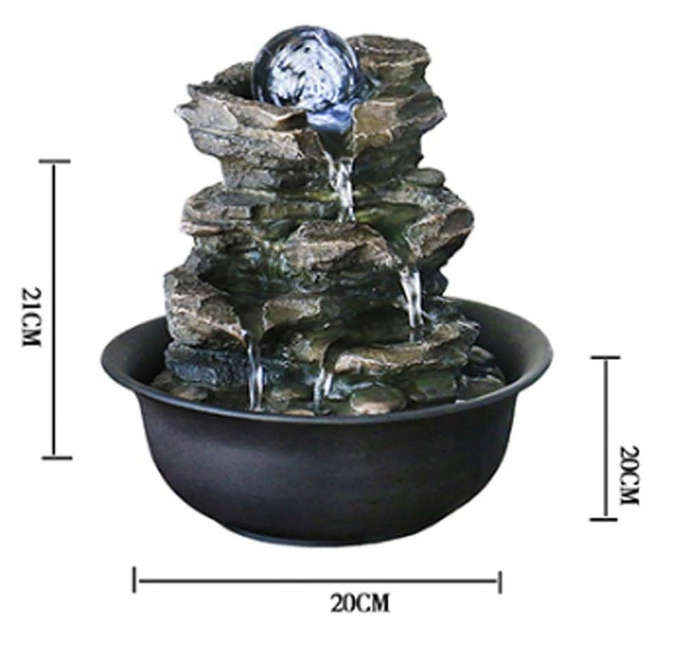 Spinning Rock Tabletop Water Fountain SA