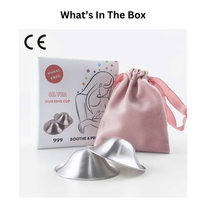Breast Nipple Shield | Silver Nursing Cups for Breastfeeding Moms