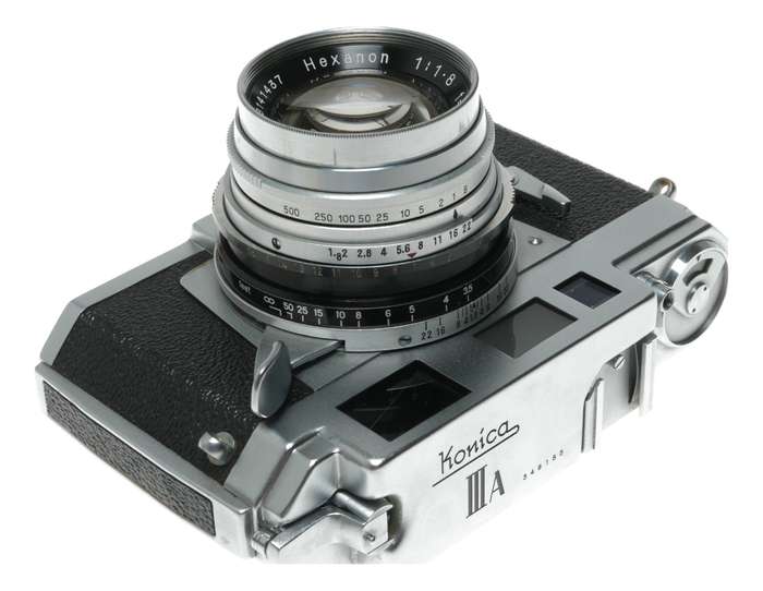 Konica III A Rangefinder Camera with Hexanon 50mm f/1.8 Lens