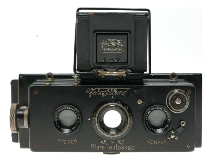 Voigtländer Stereo Camera Heliar 1:4.5 60mm Lens Compur