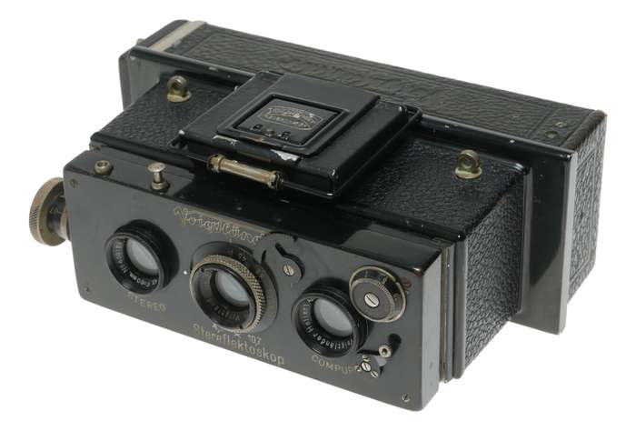 Voigtländer Stereo Camera Heliar 1:4.5 60mm Lens Compur