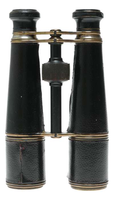 Lemaire Gallic Binoculars - Antique Brass Leather Opera