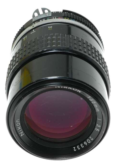 Nikon Nikkor 135mm f/3.5 Manual Focus SLR Lens Made in Japan