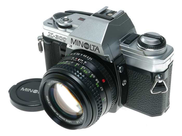 Minolta X - 300 SLR Camera Minolta MD Rokkor 50mm f/1.4 Lens