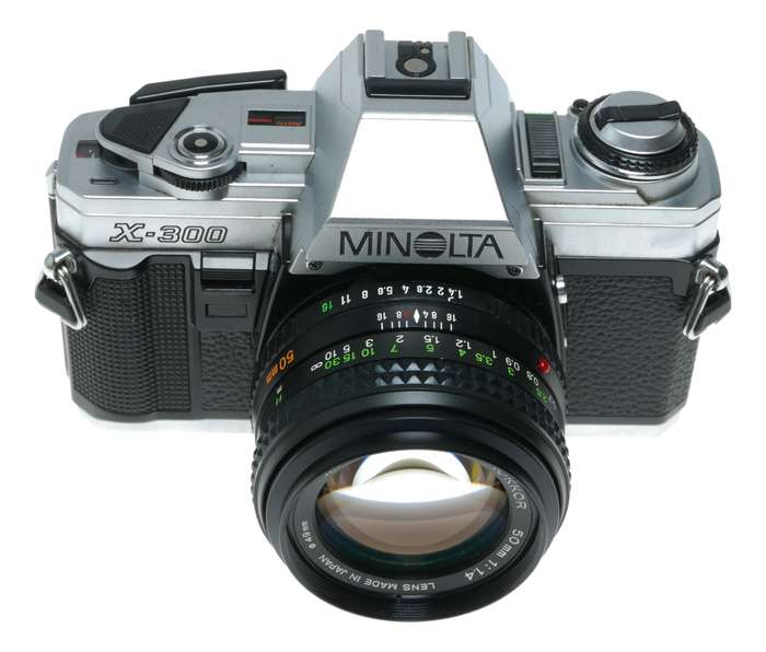 Minolta X - 300 SLR Camera Minolta MD Rokkor 50mm f/1.4 Lens