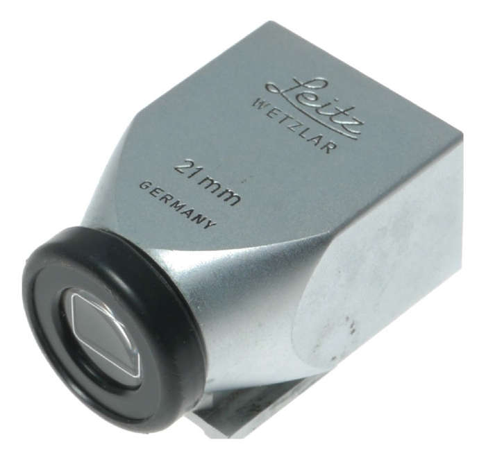 Leica Leitz Wetzlar 21mm View Finder Bright Line Chrome Case