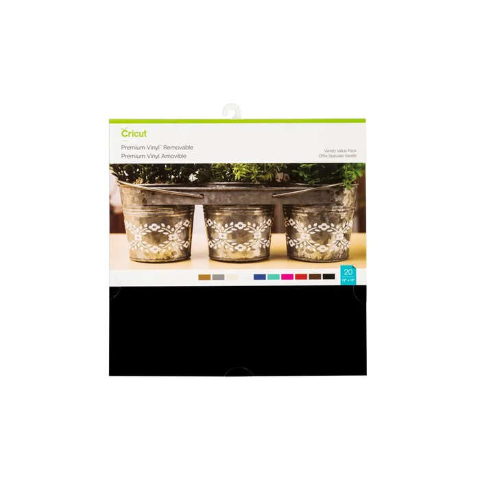 Cricut Premium Removable Vinyl Black  20 Sheets 30.5x30.5cm