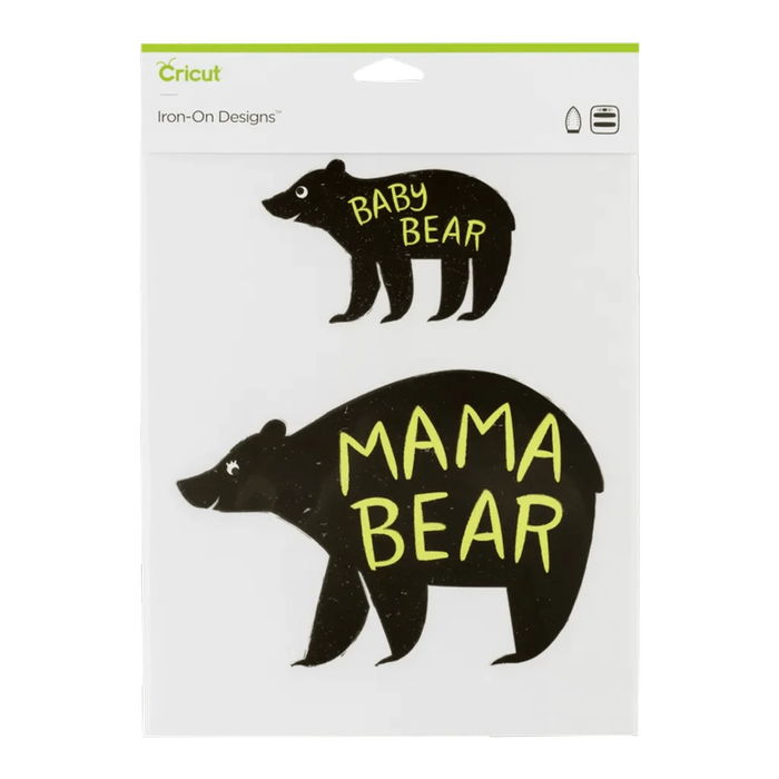 Cricut Iron-On Designs Mama Baby Bear 21.5x30cm  Family Heat Transfer