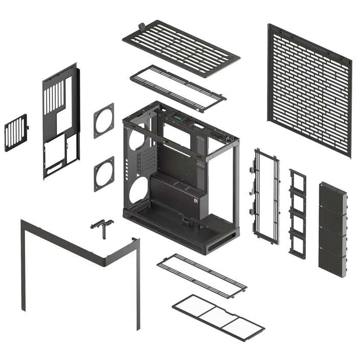 Aerocool HAVN HS 420 Base Edition Black EATX case