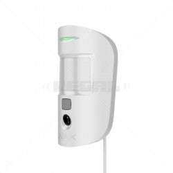 Ajax MotionCam (PhOD) Fibra White  Wired PIR Motion Detector with Photo Verification
