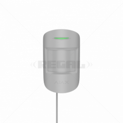 Ajax MotionProtect Fibra White  Wired PIR Motion Detector for Indoor Security