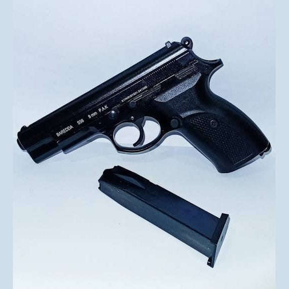 Baredda S56 Black Blank/Pepper Gun (Semi Auto|14+1|9mm PAK) - GSA