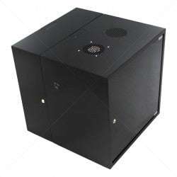 Cabinet 12U Wall Box Swingframe 600mm incl Fan & Power Part No: CA104