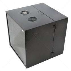 Cabinet 12U Wall Box Swingframe 600mm incl Fan & Power Part No: CA104