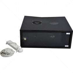 Cabinet 4U Wall Box Solid 500mm incl Fans & Power Part No: CA102-2
