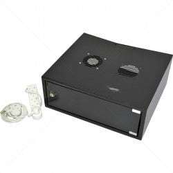 Cabinet 4U Wall Box Solid 500mm incl Fans & Power Part No: CA102-2