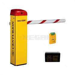 Centurion Traffic Barrier SECTOR II Boom 4.5m MSteel Loop Det + Pole Part No: GA84-4