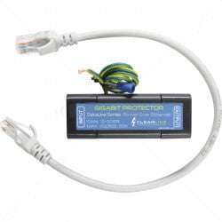 Clearline Surge Protector 1-Port CCTV Gigabit Base-T RJ45 POE Part No: LT02
