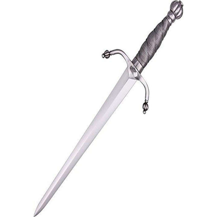 Cold Steel Colichemarde Dagger with Uniquely Shaped Blade,Silver Artifact
