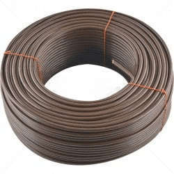 8 Core Comms Cable  Brown 100m Roll (Bare Copper, Untinned)